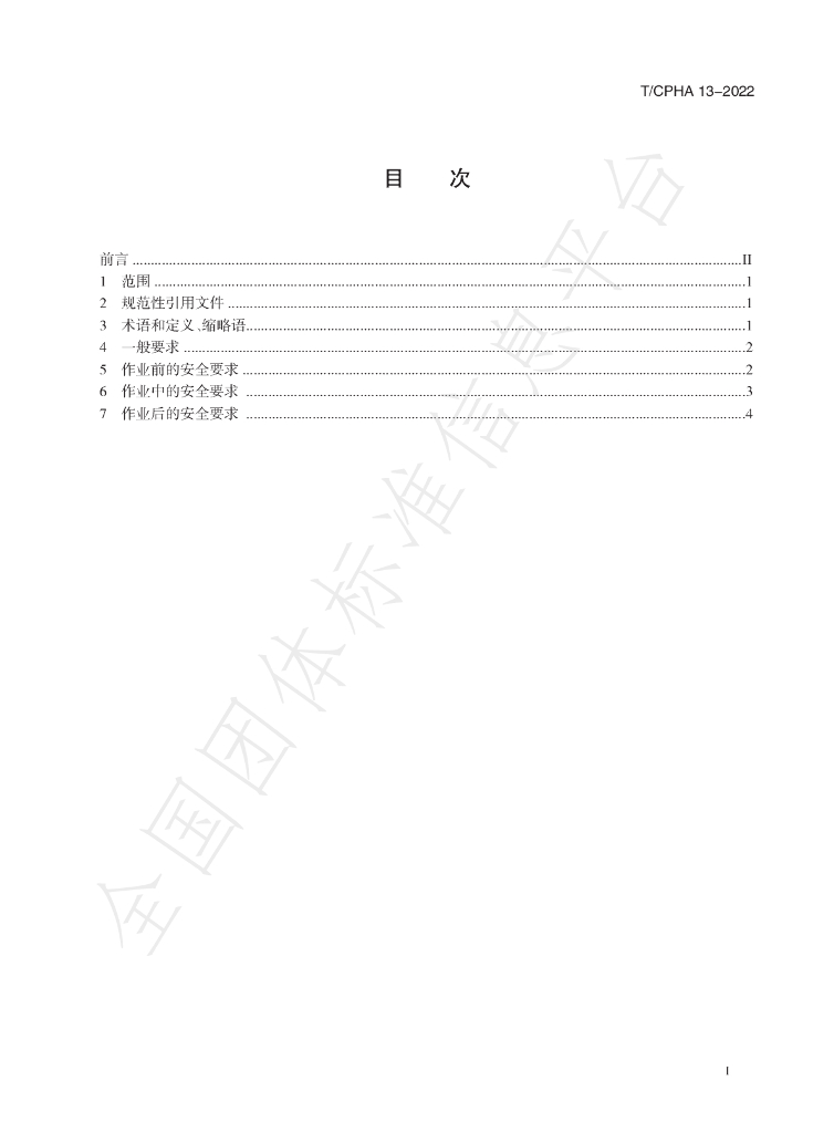 T/CPHA 13-2022 标准预览