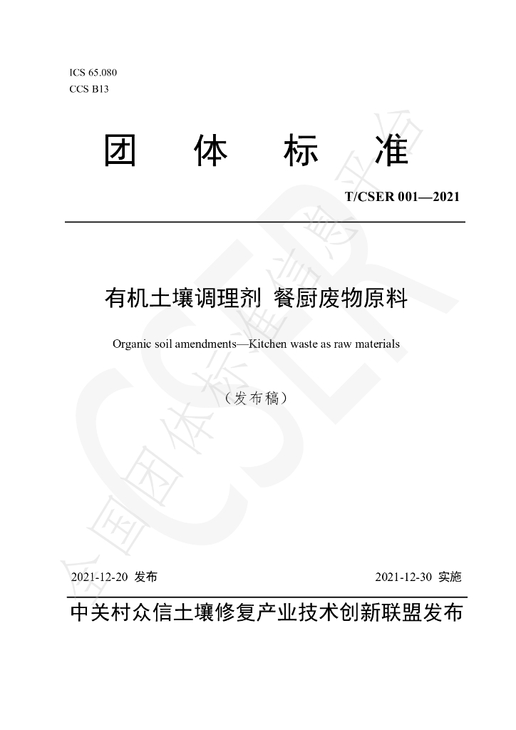 T/CSER 001-2021 标准预览