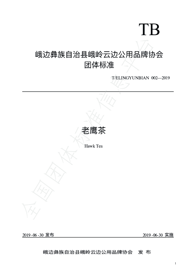 T/ELINGYUNBIAN 002-2019 标准预览