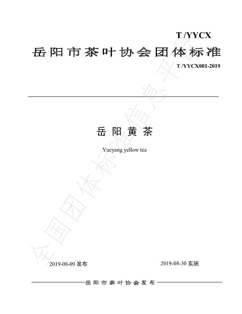 T/YYSCX 001-2019 标准预览