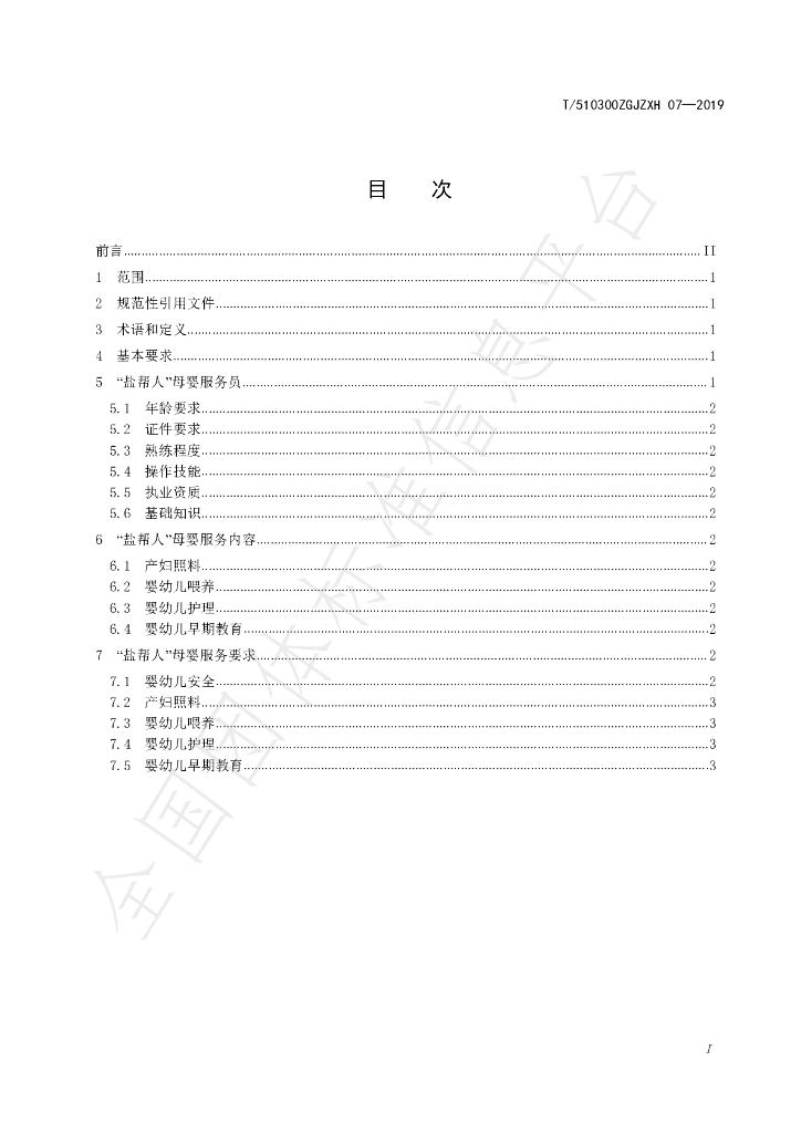 T/510300ZGJZXH 07-2019 标准预览