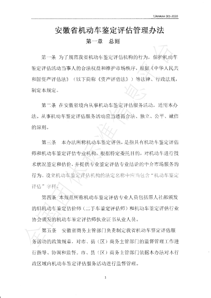 T/AHAAA 001-2020 标准预览