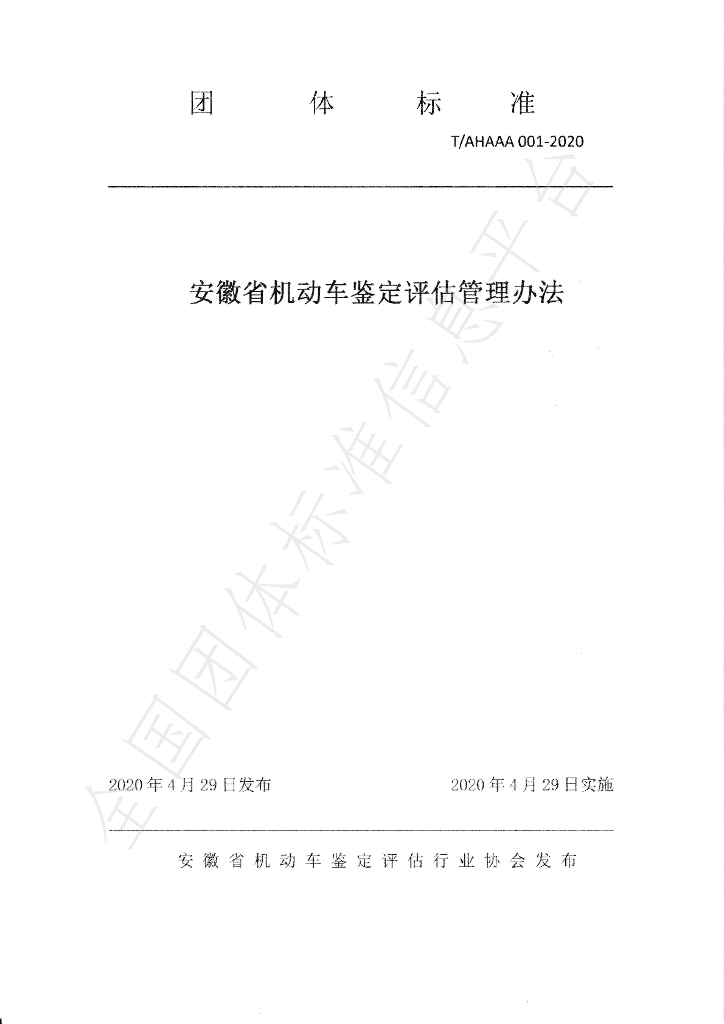 T/AHAAA 001-2020 标准预览