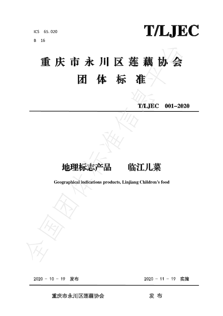 T/LJEC 001-2020 标准预览