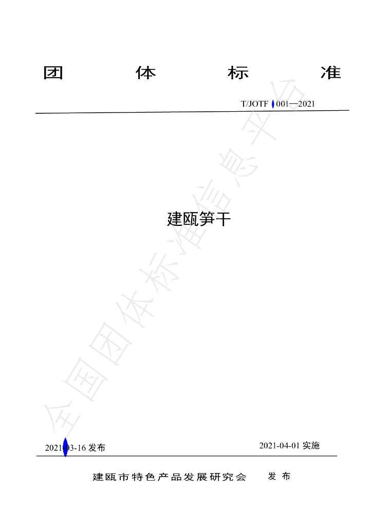 T/JOTF 001-2021 标准预览