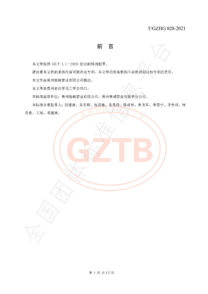 T/GZHG 028-2021 标准预览