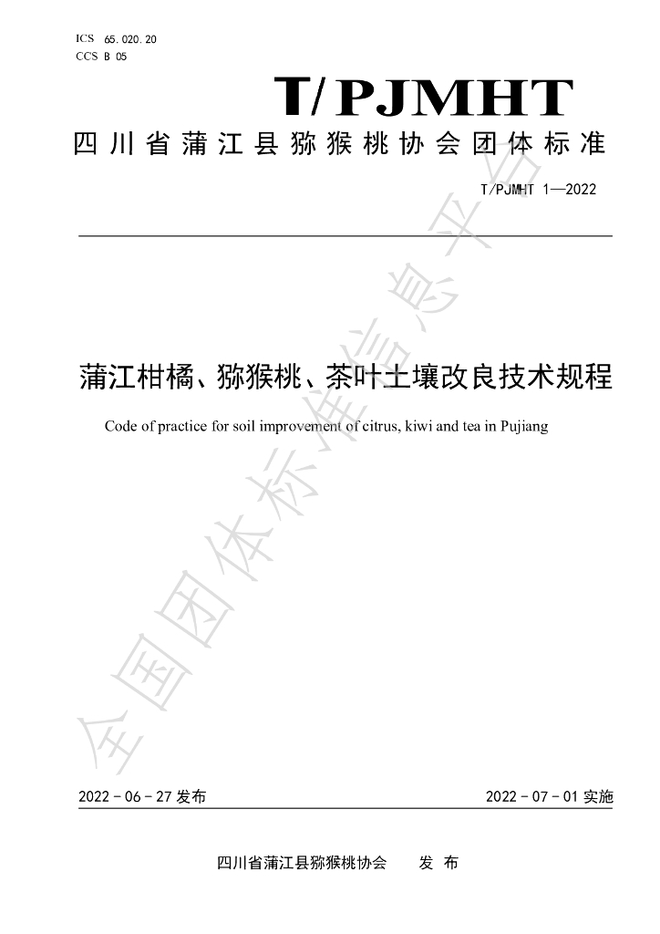 T/PJMHT 1-2022 标准预览