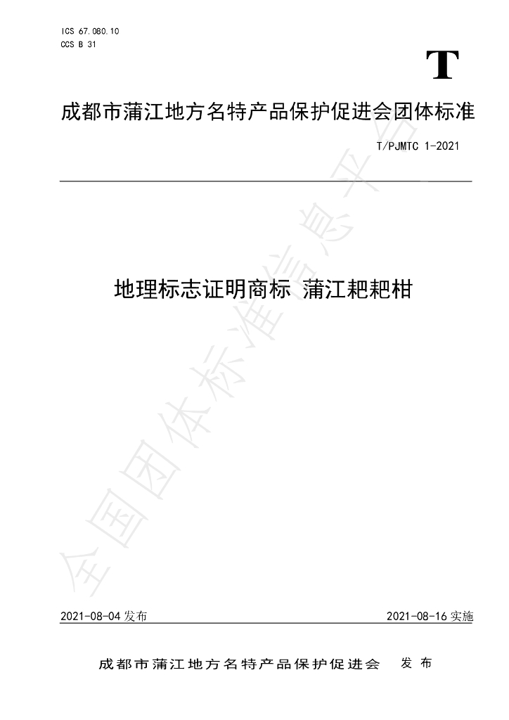 T/PJMTC 1-2021 标准预览