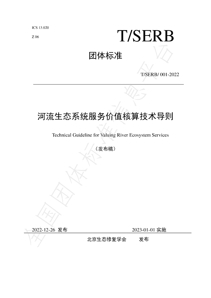 T/SERB 001-2022 标准预览