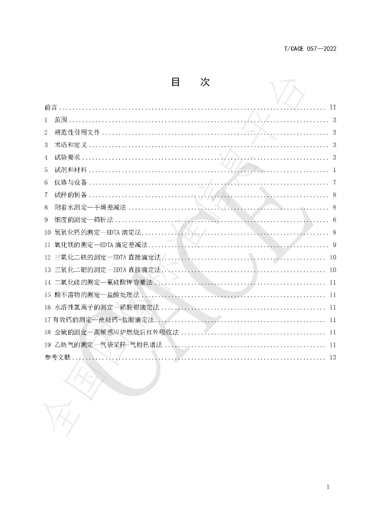 T/CACE 057-2022 标准预览