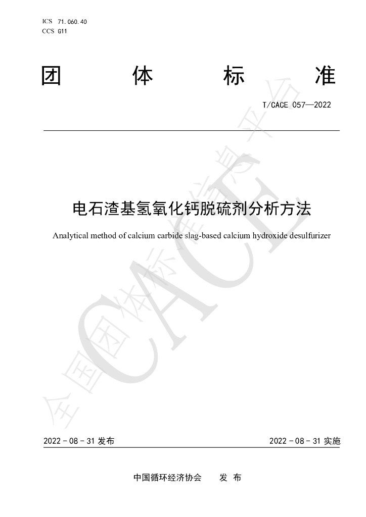 T/CACE 057-2022 标准预览