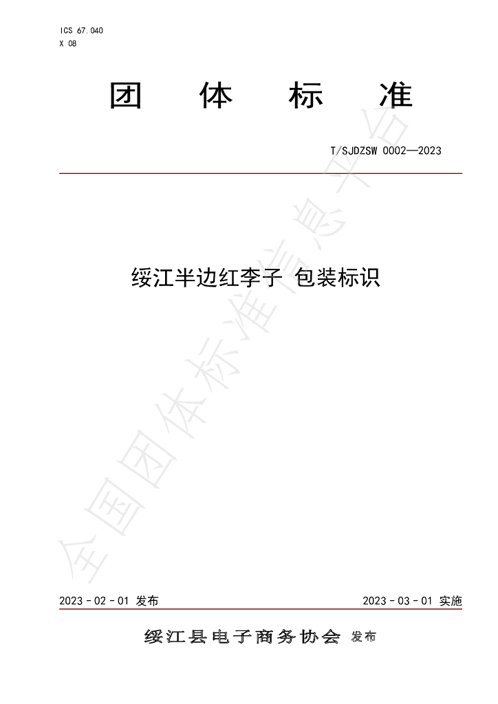 T/SJDZSW 0002-2023 标准预览