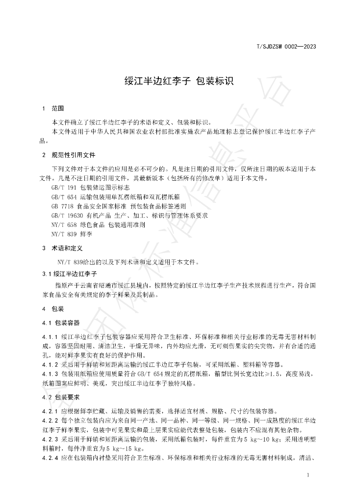 T/SJDZSW 0002-2023 标准预览