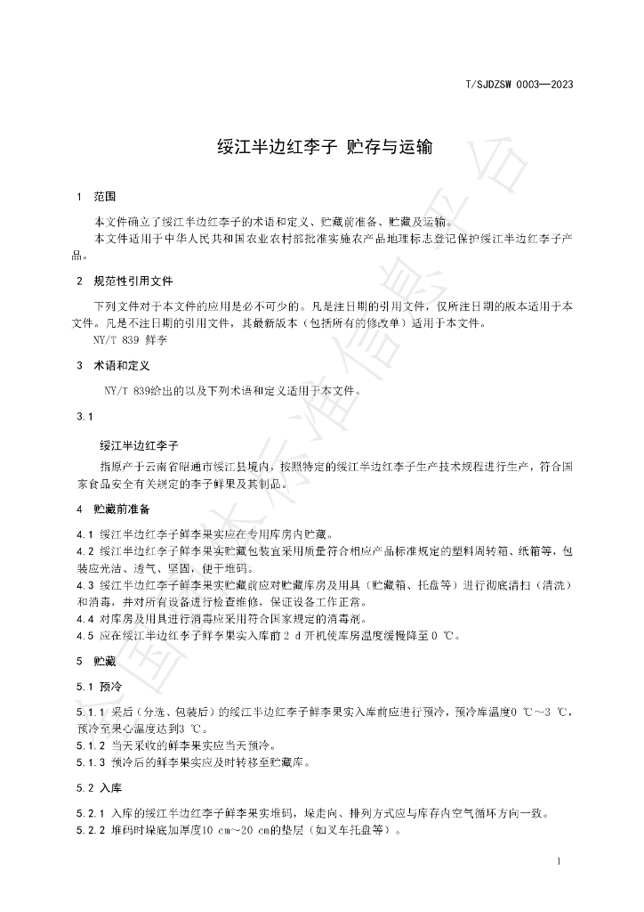 T/SJDZSW 003-2023 标准预览