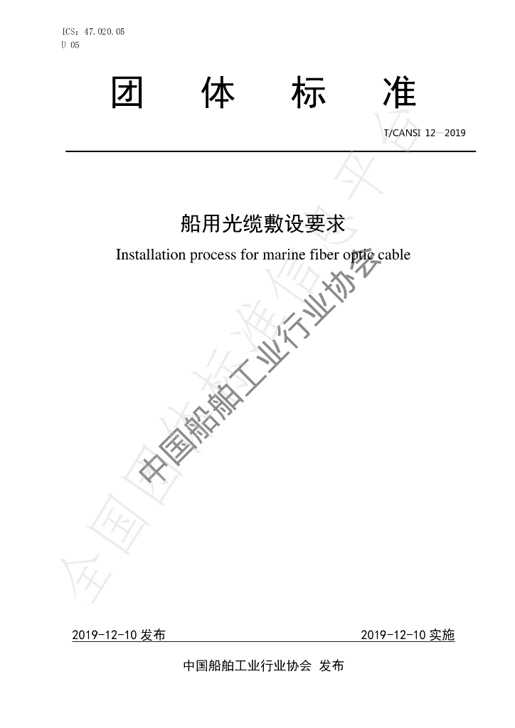 T/CANSI 12-2019 标准预览