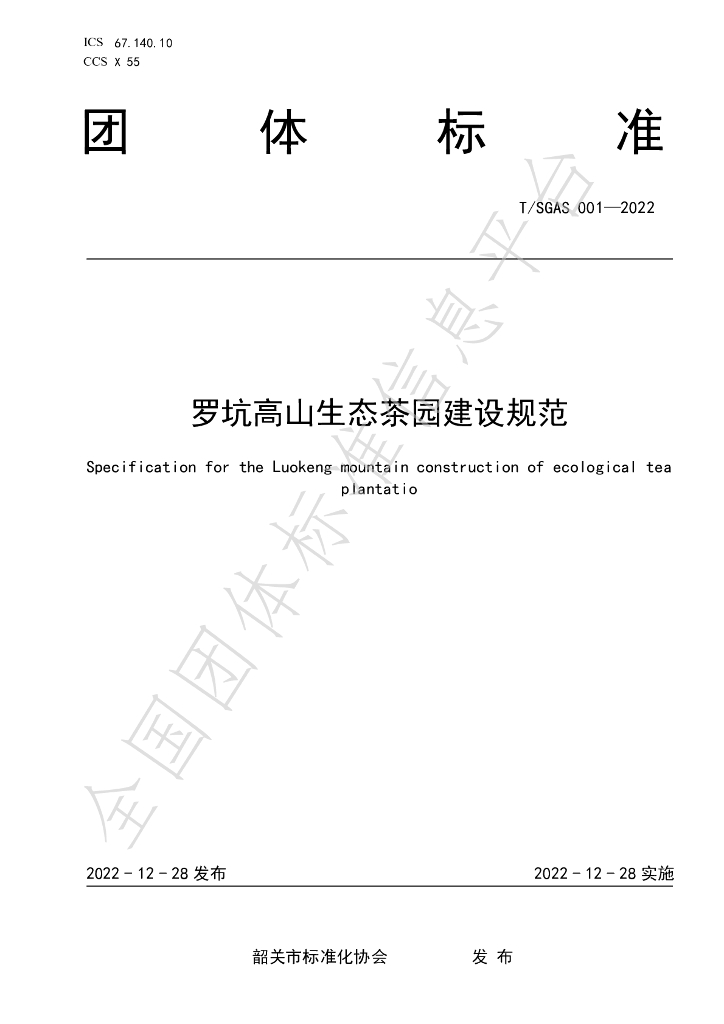 T/SGAS 001-2023 标准预览