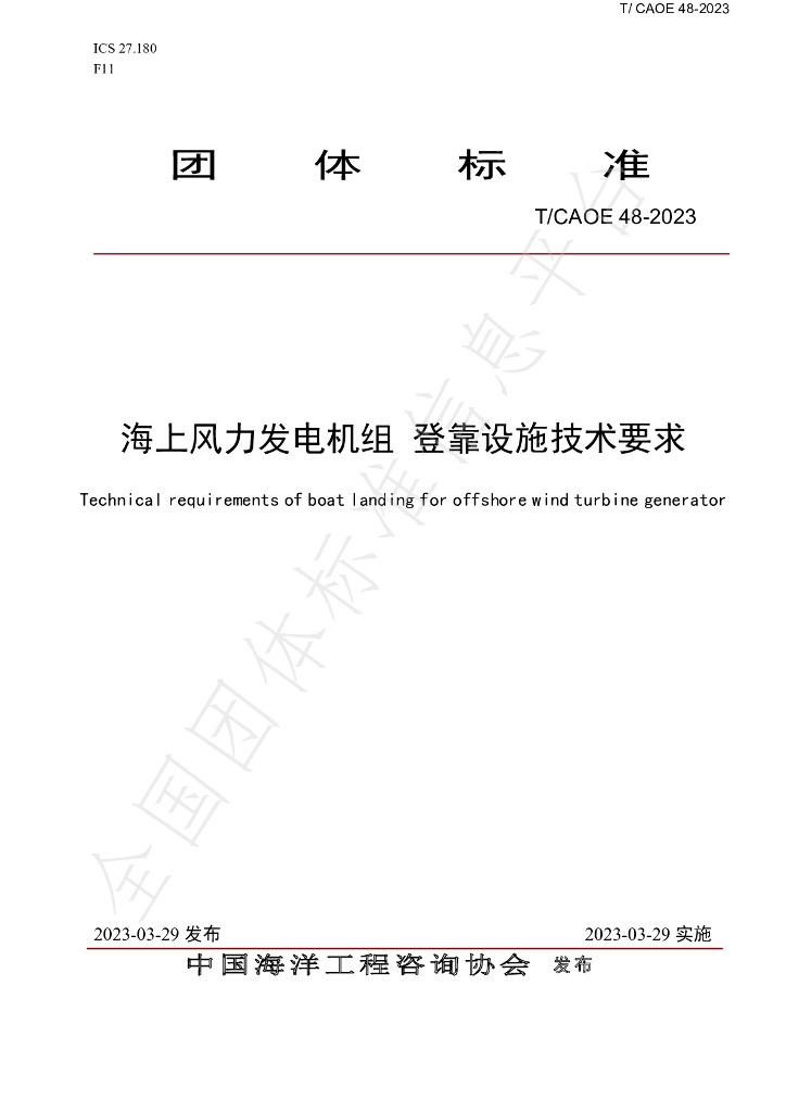 T/CAOE 48-2023 标准预览