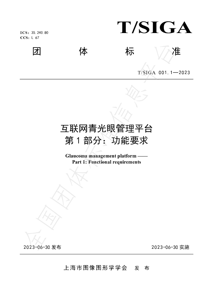 T/SIGA 001.1-2023 标准预览
