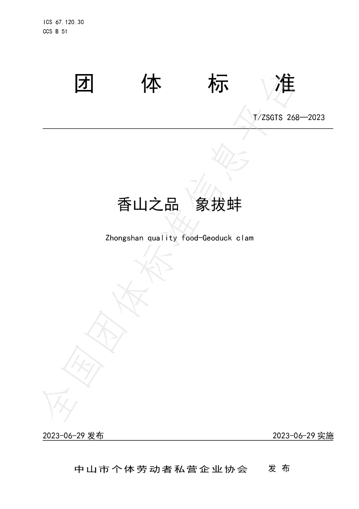 T/ZSGTS 268-2023 标准预览