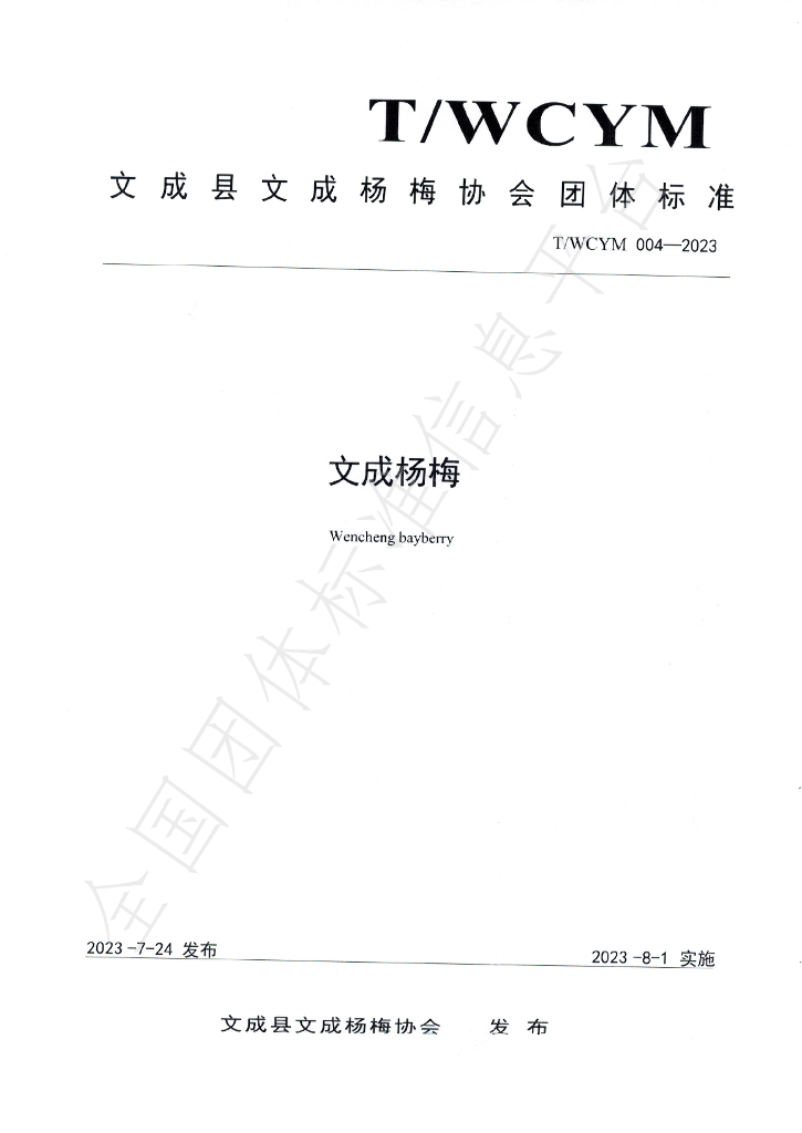 T/WCYM 004-2023 标准预览