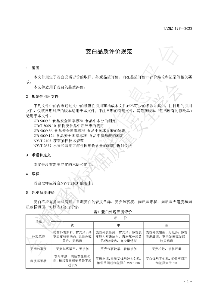 T/ZNZ 197-2023 标准预览