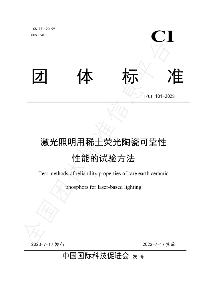 T/CI 101-2023 标准预览