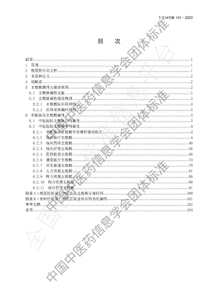 T/CIATCM 101-2023 标准预览