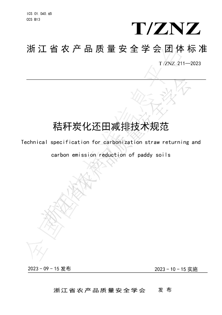 T/ZNZ 211-2023 标准预览