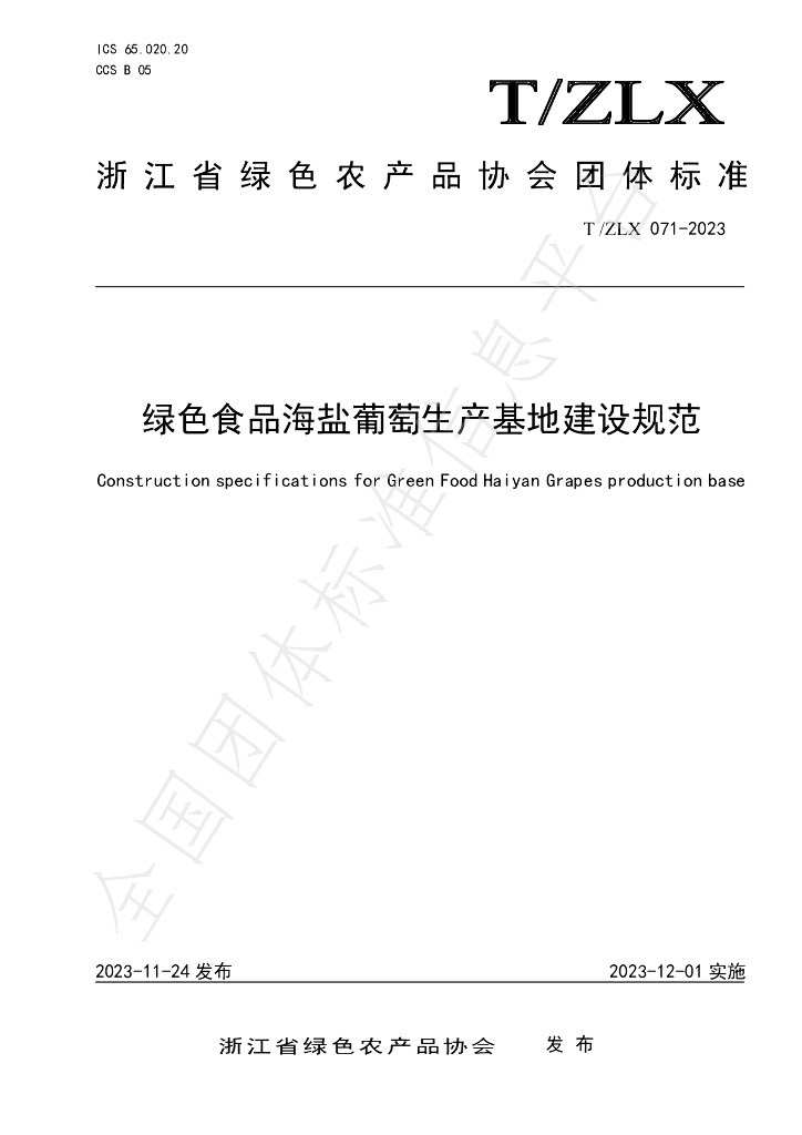 T/ZLX 071-2023 标准预览