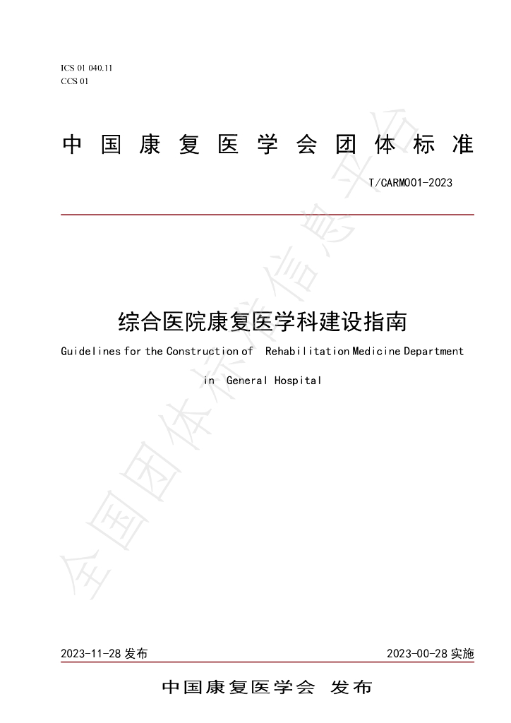 T/CARM 001-2023 标准预览