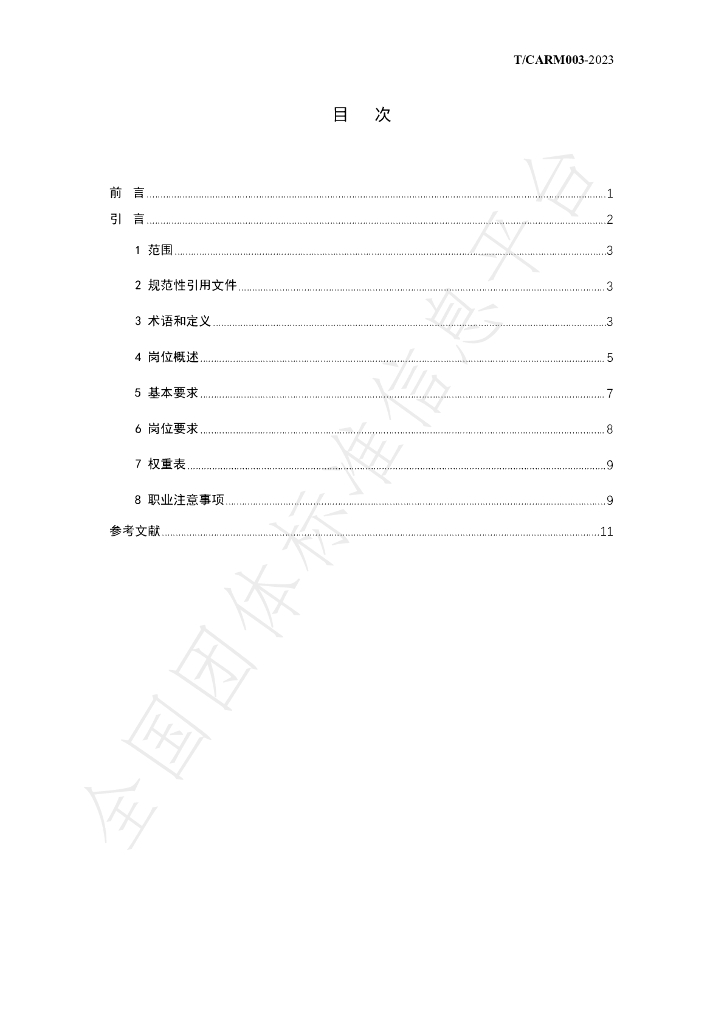 T/CARM 003-2023 标准预览