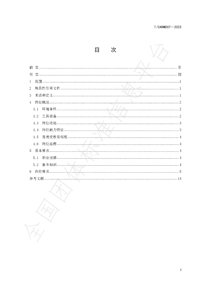 T/CARM 007-2023 标准预览
