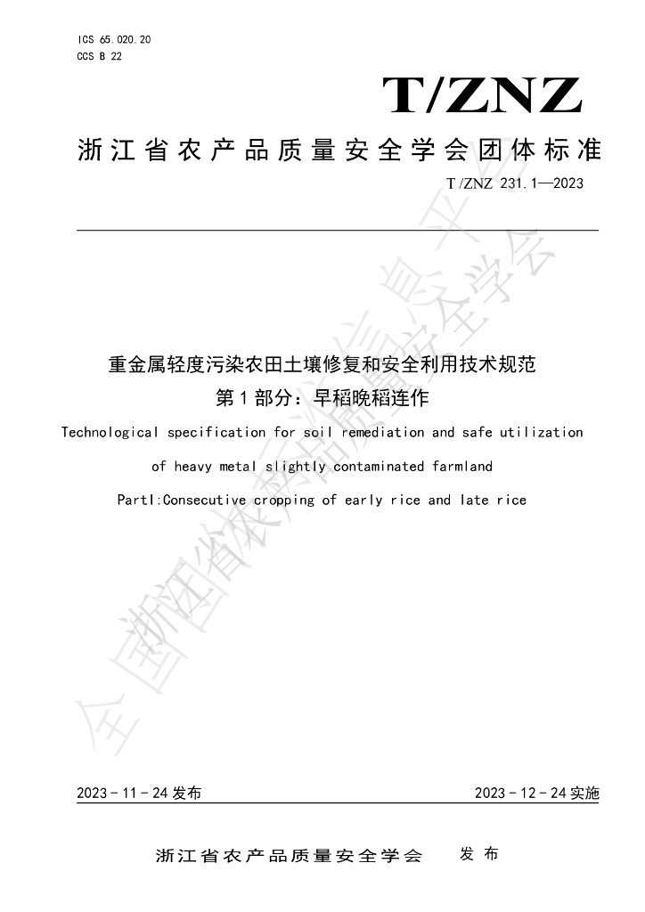 T/ZNZ 231.1-2023 标准预览