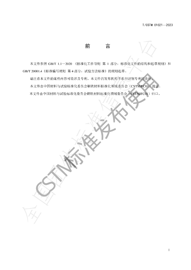 T/CSTM 01021-2023 标准预览