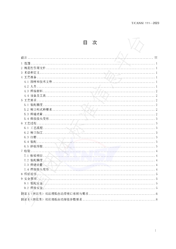 T/CANSI 111-2023 标准预览
