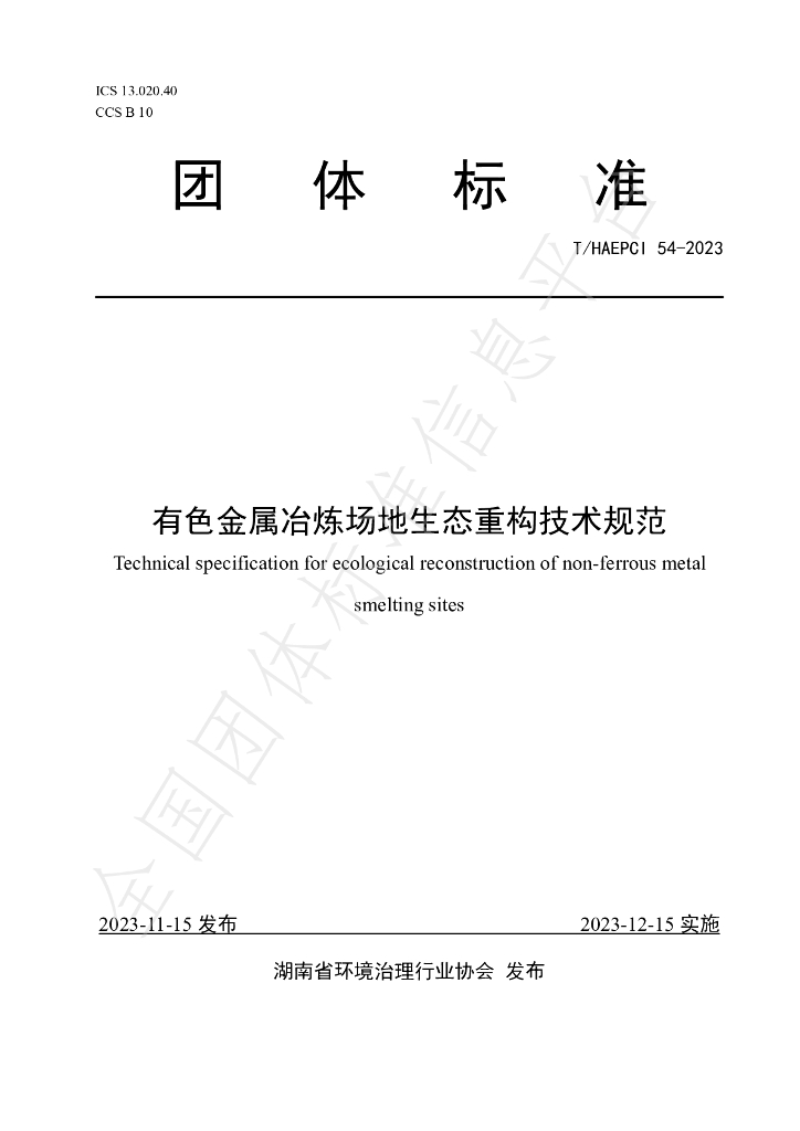 T/HAEPCI 54-2023 标准预览