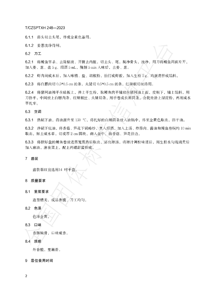 T/CZSPTXH 248-2023 标准预览