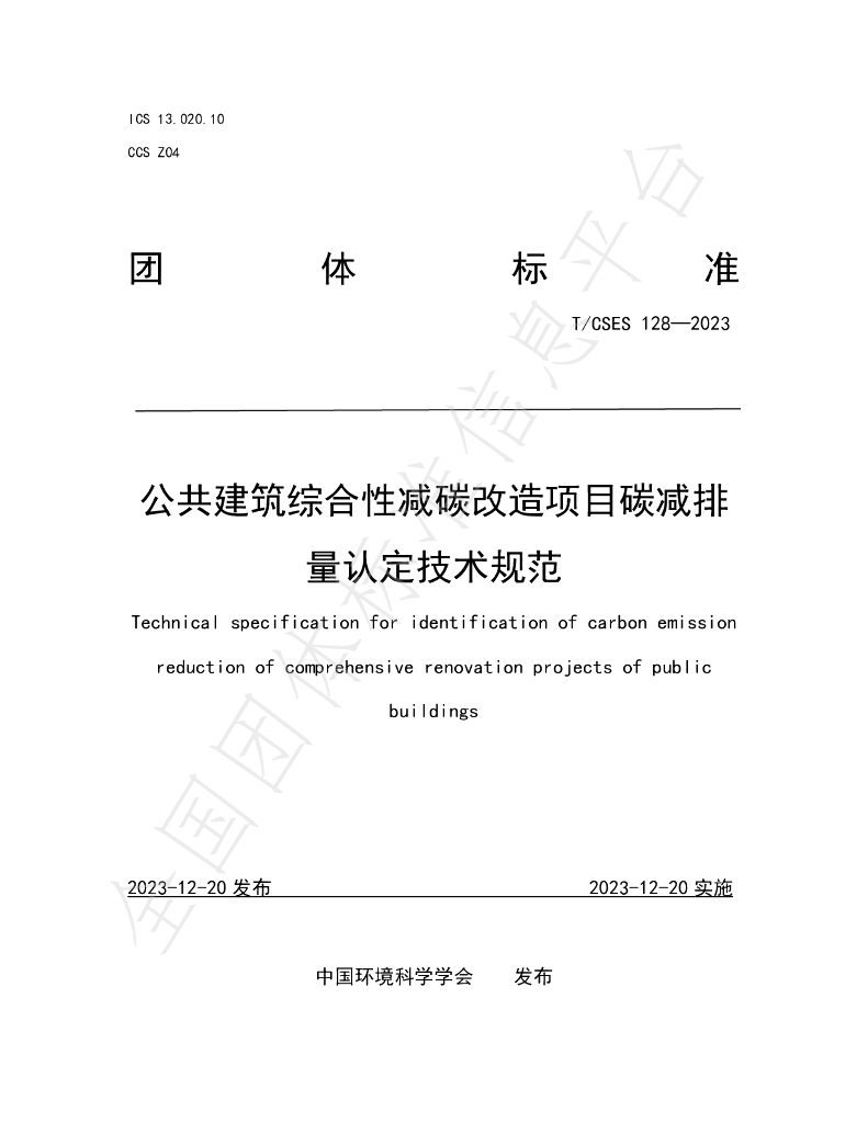 T/CSES 128-2023 标准预览