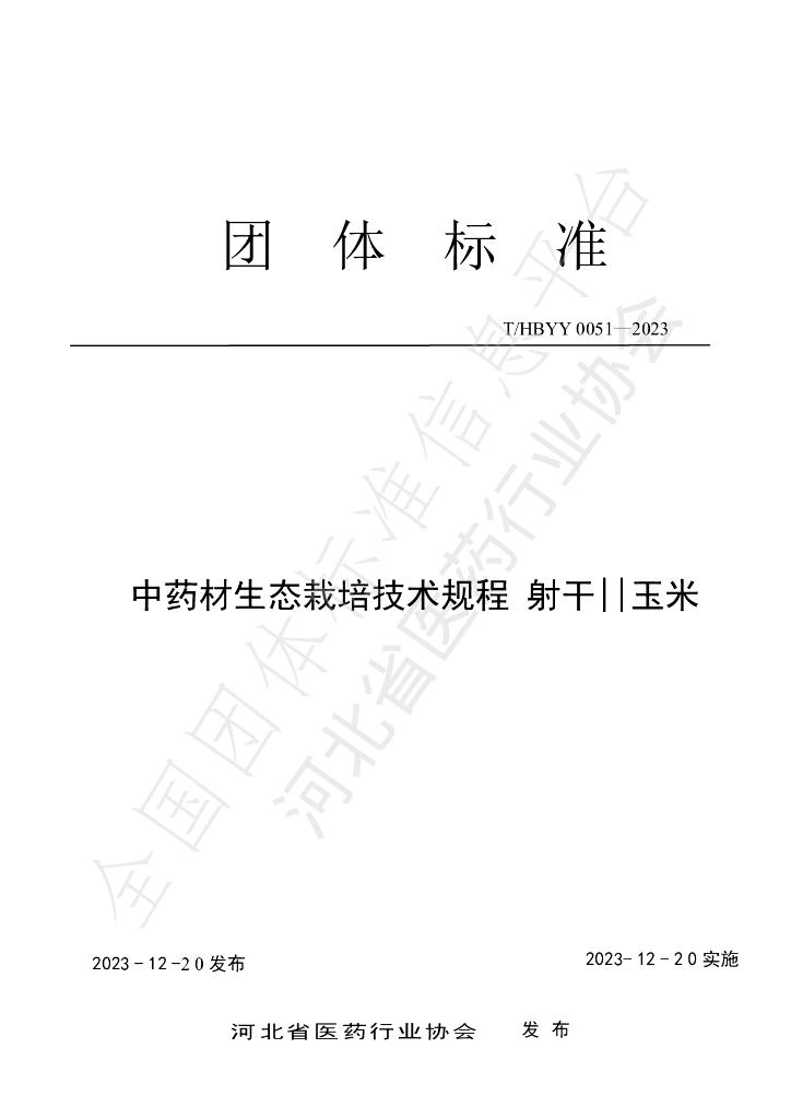 T/HBYY 0051-2023 标准预览