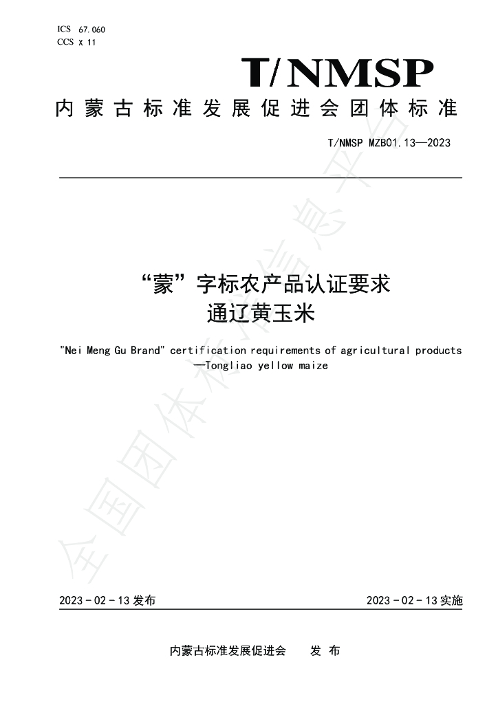 T/NMSP MZB01.13-2023 标准预览