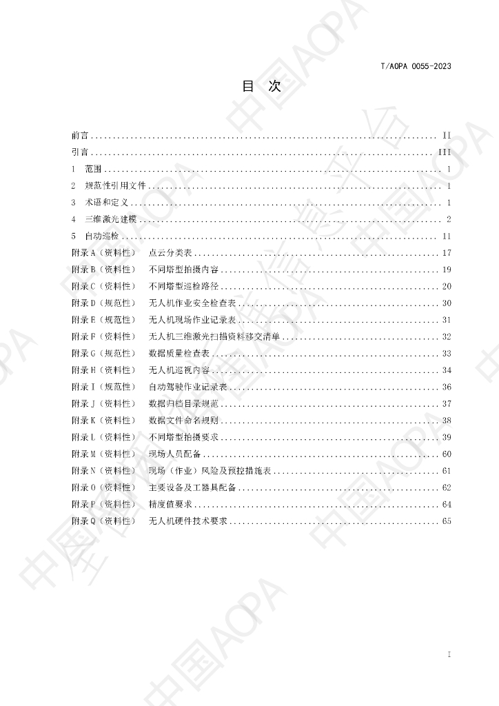 T/AOPA 0055-2023 标准预览