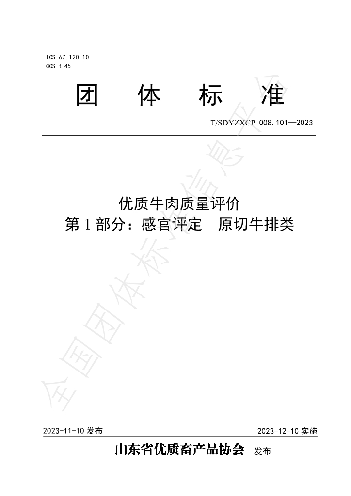 T/SDYZXCP 008.101-2023 标准预览