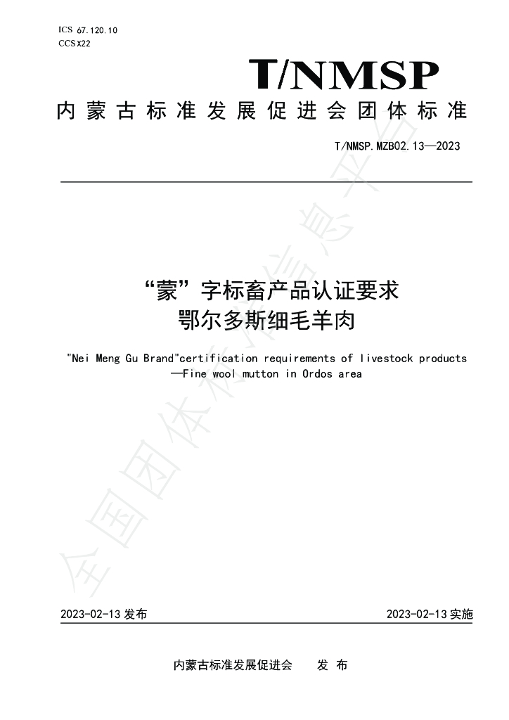 T/NMSP MZB02.13-2023 标准预览