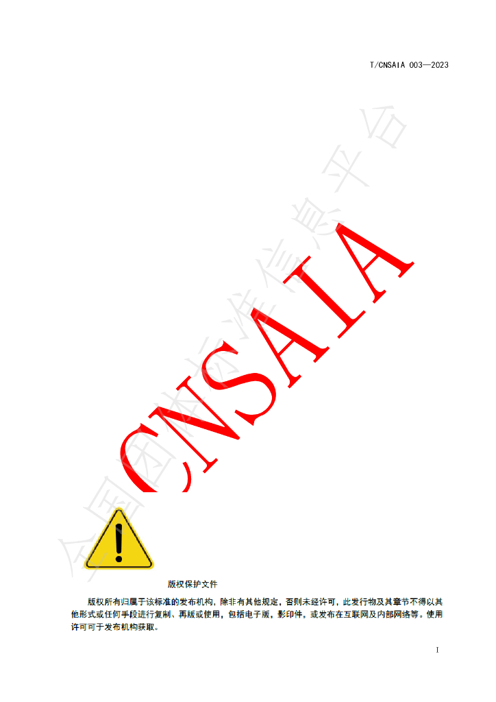 T/CNSAIA 003-2023 标准预览