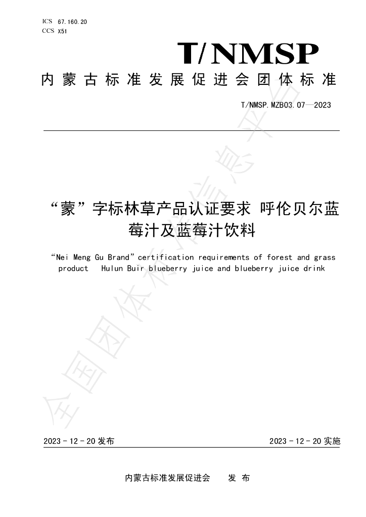 T/NMSP MZB03.07-2023 标准预览
