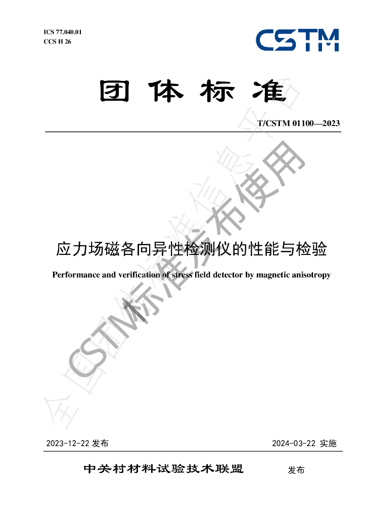 T/CSTM 01100-2023 标准预览
