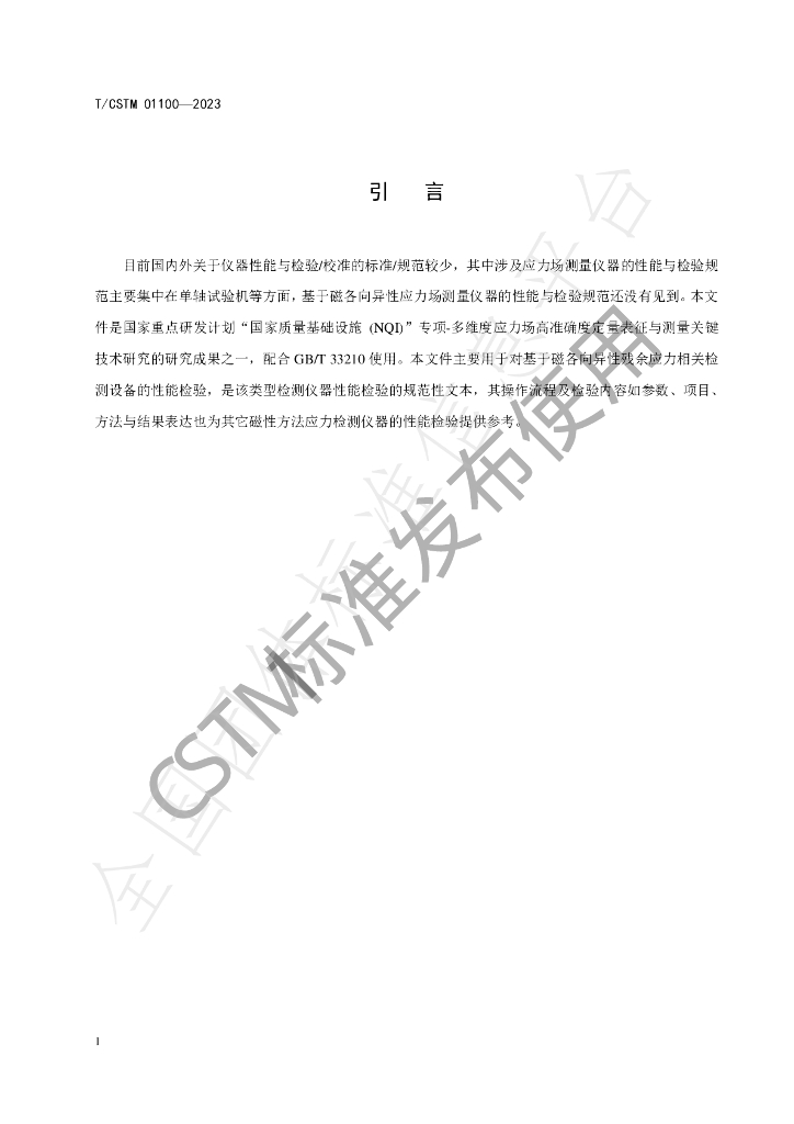 T/CSTM 01100-2023 标准预览
