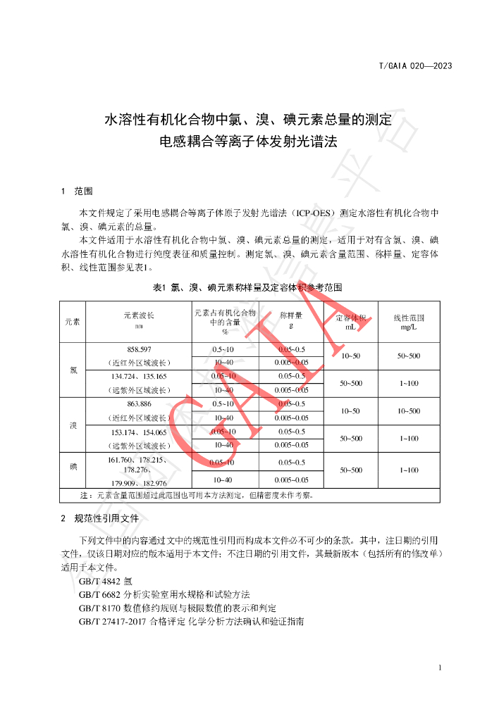 T/GAIA 020-2023 标准预览