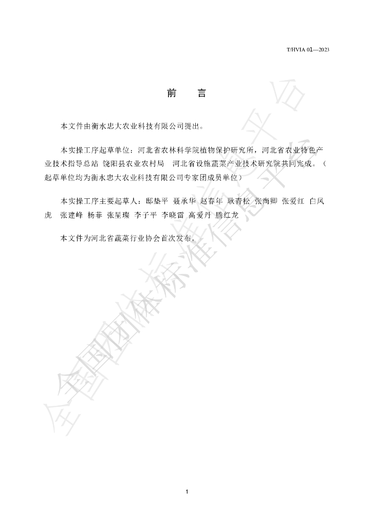 T/HVIA 01-2023 标准预览
