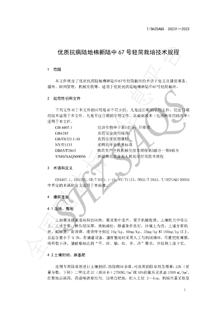 T/SHZSAQS 00231-2023 标准预览